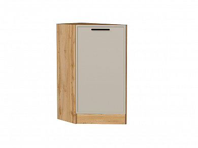 Шкаф нижний торцевой Фрейм 816*296*558 Cream Silk / Дуб Вотан
