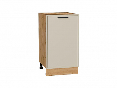Шкаф нижний с 1-ой дверцей Фрейм 816*450*484 Cream Silk / Дуб Вотан