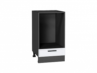 Шкаф нижний под духовку Фрейм 816*450*480 White Silk / Graphite