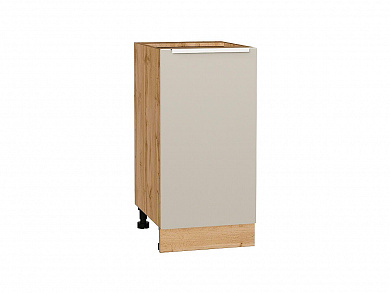 Шкаф нижний с 1-ой дверцей Фьюжн 816*400*480 Cream Silk / Дуб Вотан