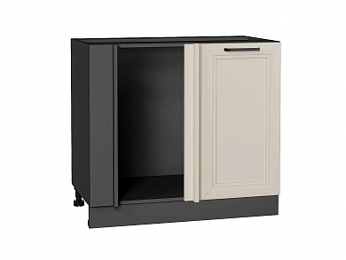 Шкаф нижний угловой Нео 816*890*480 Cream Silk / Graphite