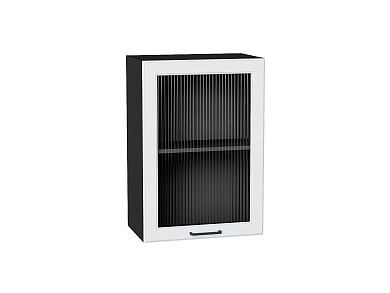 Шкаф верхний с 1-ой остекленной дверцей Барселона 716*500*324 Белый / Graphite