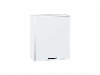 Шкаф верхний с 1-ой дверцей Фрейм 716*600*324 White Silk / Белый