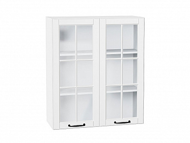 Шкаф верхний с 2-мя остекленными дверцами Дублин 920*800*318 Special White / Белый