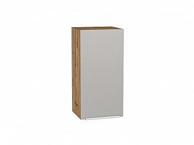 Шкаф верхний с 1-ой дверцей Фьюжн 716*350*320 Silky Light Grey / Дуб Вотан