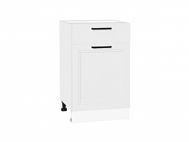 Шкаф нижний с 1-ой дверцей и ящиком Нео 816*500*480 White Silk / Белый