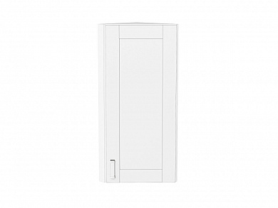 Шкаф верхний торцевой Лофт 920*300*306 White Silk / Белый