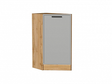 Шкаф нижний торцевой Фрейм 816*296*558 Grey Silk / Дуб Вотан