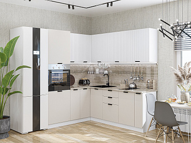 Евро Лайн-04 2140*1800/2150*600 Белый/Агат