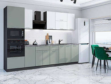 Квадро-01 2140*3000*600 Белый/Аквамарин