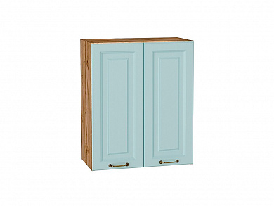 Шкаф верхний с 2-мя дверцами Ницца 716*600*318 Голубой / Дуб Вотан