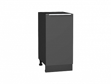 Шкаф нижний с 1-ой дверцей Фьюжн 816*400*480 Stormy Silk / Graphite