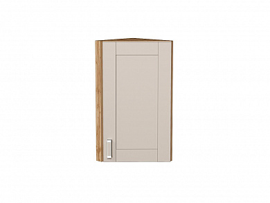 Шкаф верхний торцевой Лофт 716*300*306 Cream Silk / Дуб Вотан