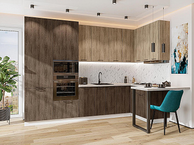 Флэт-06 2340*3200/1350*600 Natural Casella Oak 2S/Brown Casella Oak 2S