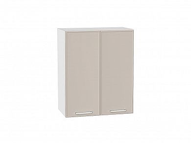 Шкаф верхний с 2-мя дверцами Квадро 716*600*321 Кашемир / Белый