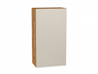 Шкаф верхний с 1-ой дверцей Фьюжн 920*500*320 Cream Silk / Дуб Вотан