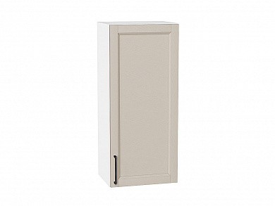 Шкаф верхний с 1-ой дверцей Сканди 920*400*320 Cream Silkwood / Белый
