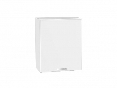 Шкаф верхний с 1-ой дверцей Квадро 716*600*321 Белый / Белый