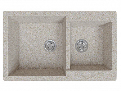 Мойка врезная Vivat 765020 2Ч 190*765*500 МатБежевый