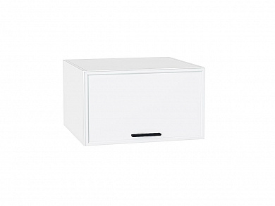 Шкаф верхний горизонтальный глубокий Фрейм 358*600*580 White Silk / Белый