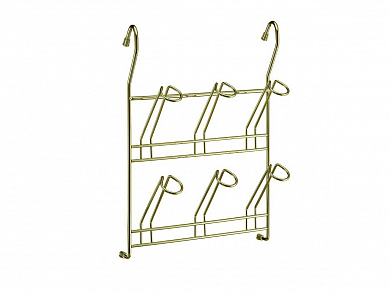 Полка навесная для кружек 340*245*90 Античная бронза