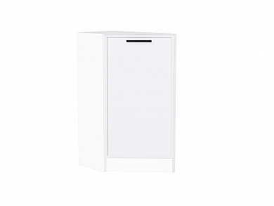 Шкаф нижний торцевой Фрейм 816*296*558 White Silk / Белый