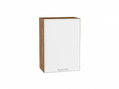 Шкаф верхний с 1-ой дверцей Квадро 716*500*321 Белый / Дуб Вотан