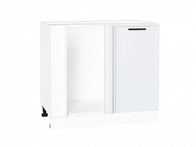 Шкаф нижний угловой Фрейм 816*890*484 White Silk / Белый