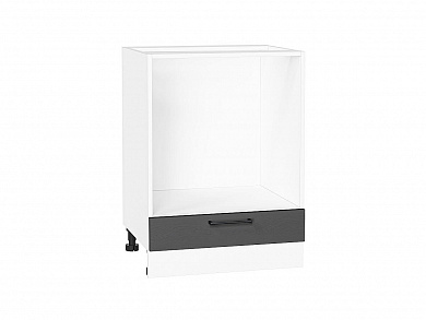 Шкаф нижний под духовку Сканди 816*600*476 Stormy Silkwood / Белый