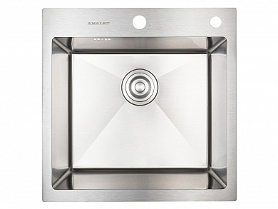 Мойка врезная 484820/0,8 1Ч 200*480*480 Сатин