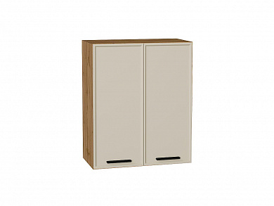 Шкаф верхний с 2-мя дверцами Фрейм 716*600*324 Cream Silk / Дуб Вотан
