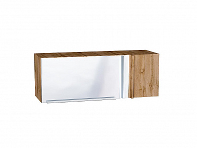 Шкаф верхний прямой угловой горизонтальный Фьюжн 358*1000*350 Angel / Дуб Вотан