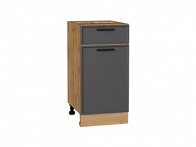 Шкаф нижний с 1-ой дверцей и ящиком Фрейм 816*400*484 Stormy Silk / Дуб Вотан