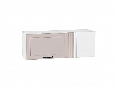 Шкаф верхний прямой угловой горизонтальный Барселона 358*1000*350 Кашемир / Белый