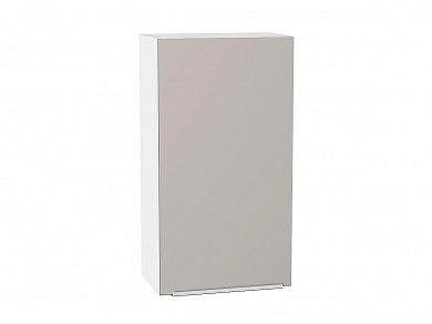 Шкаф верхний с 1-ой дверцей Фьюжн 920*500*320 Clay Silk / Белый