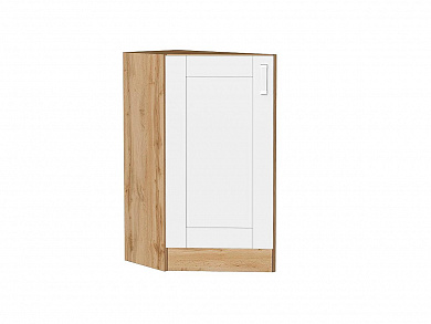 Шкаф нижний торцевой Лофт 816*296*554 White Silk / Дуб Вотан