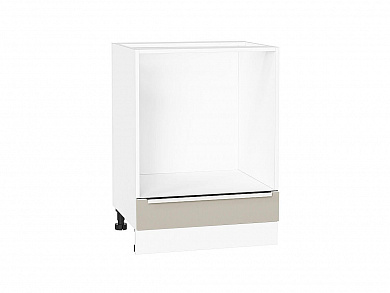 Шкаф нижний под духовку Фьюжн 816*600*476 Cream Silk / Белый