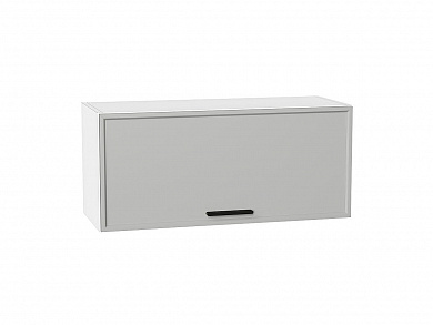 Шкаф верхний горизонтальный Фрейм 358*800*324 Grey Silk / Белый