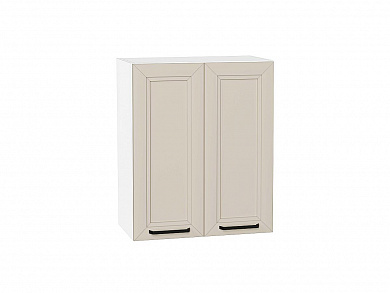 Шкаф верхний с 2-мя дверцами Нео 716*600*320 Cream Silk / Белый