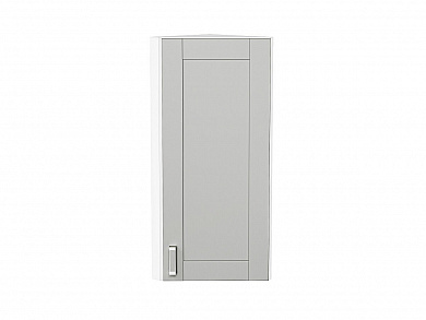 Шкаф верхний торцевой Лофт 920*300*306 Grey Silk / Белый