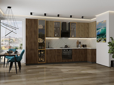 Флэт-05 2340*4000/1000*600 Natural Casella Oak 2S/Brown Casella Oak 2S