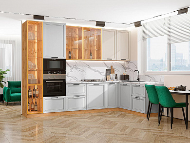 Нео-04 2340*3200/1800*600 Cream Silk/Grey Silk