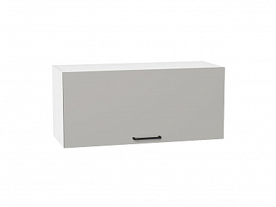 Шкаф верхний горизонтальный Флэт 358*800*318 Light Grey In 2S / Белый