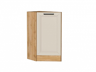 Шкаф нижний торцевой Нео 816*296*554 Cream Silk / Дуб Вотан