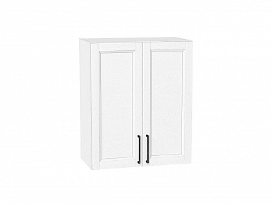 Шкаф верхний с 2-мя дверцами Сканди 716*600*320 White Silkwood / Белый