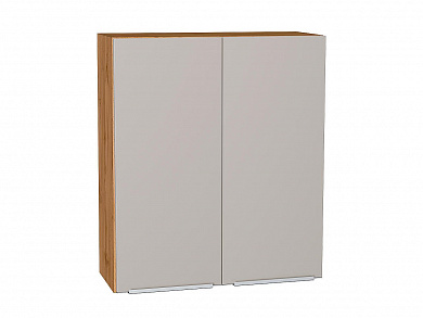 Шкаф верхний с 2-мя дверцами Фьюжн 920*800*320 Clay Silk / Дуб Вотан