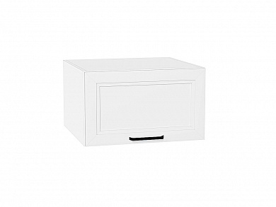 Шкаф верхний горизонтальный глубокий Нео 358*600*576 White Silk / Белый