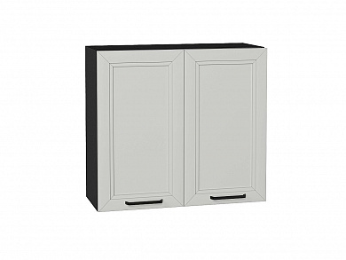 Шкаф верхний с 2-мя дверцами Нео 716*800*320 Grey Silk / Graphite