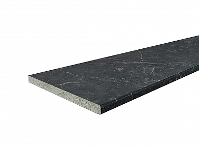 Столешница Hard-38U Прямая (упак.) 38*3050*600 Кварцит Неро