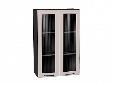 Шкаф верхний с 2-мя остекленными дверцами Барселона 920*600*324 Кашемир / Graphite